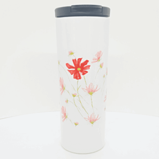 Tumbler style drinks bottle with cosmos artwork