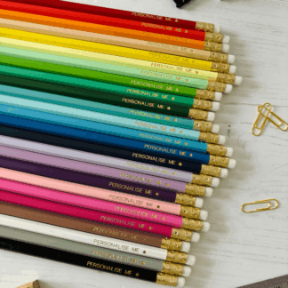 Personalised HB Pencil Set | Customised Text Pencils | HB Graphite Pencil Sets