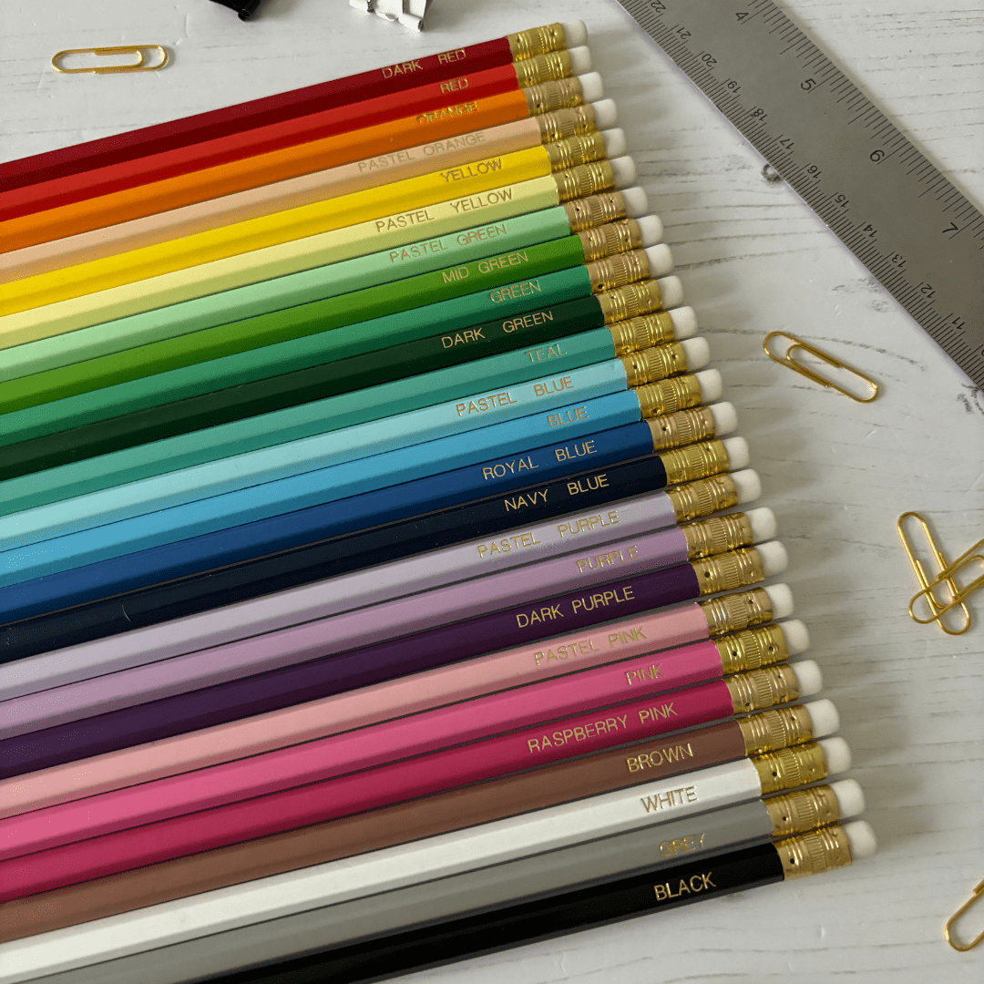 Personalised HB Pencil Set | Customised Text Pencils | HB Graphite Pencil Sets - Image 2
