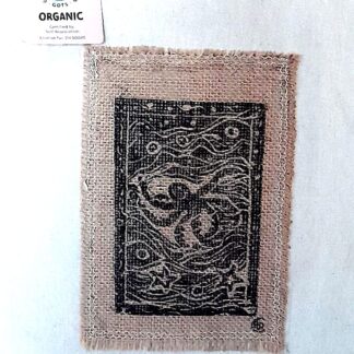 Hand printed tote Octopus