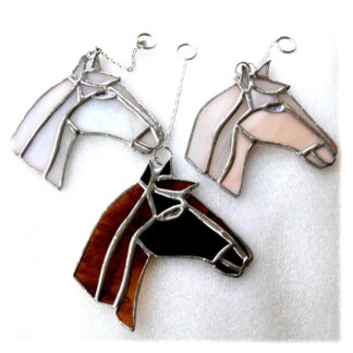 horse stained glass suncatcher