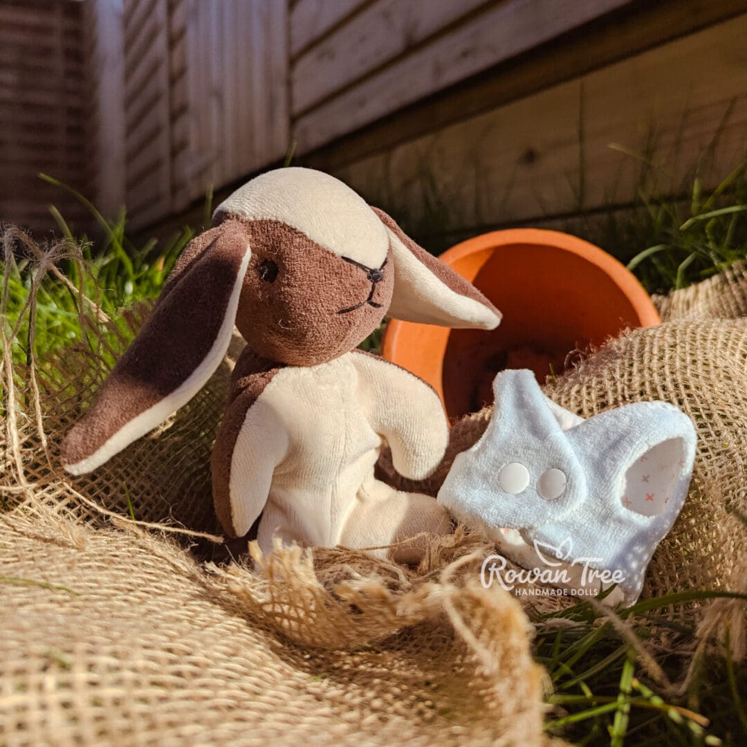 Handmade chocolate velveteen bunny - Image 2