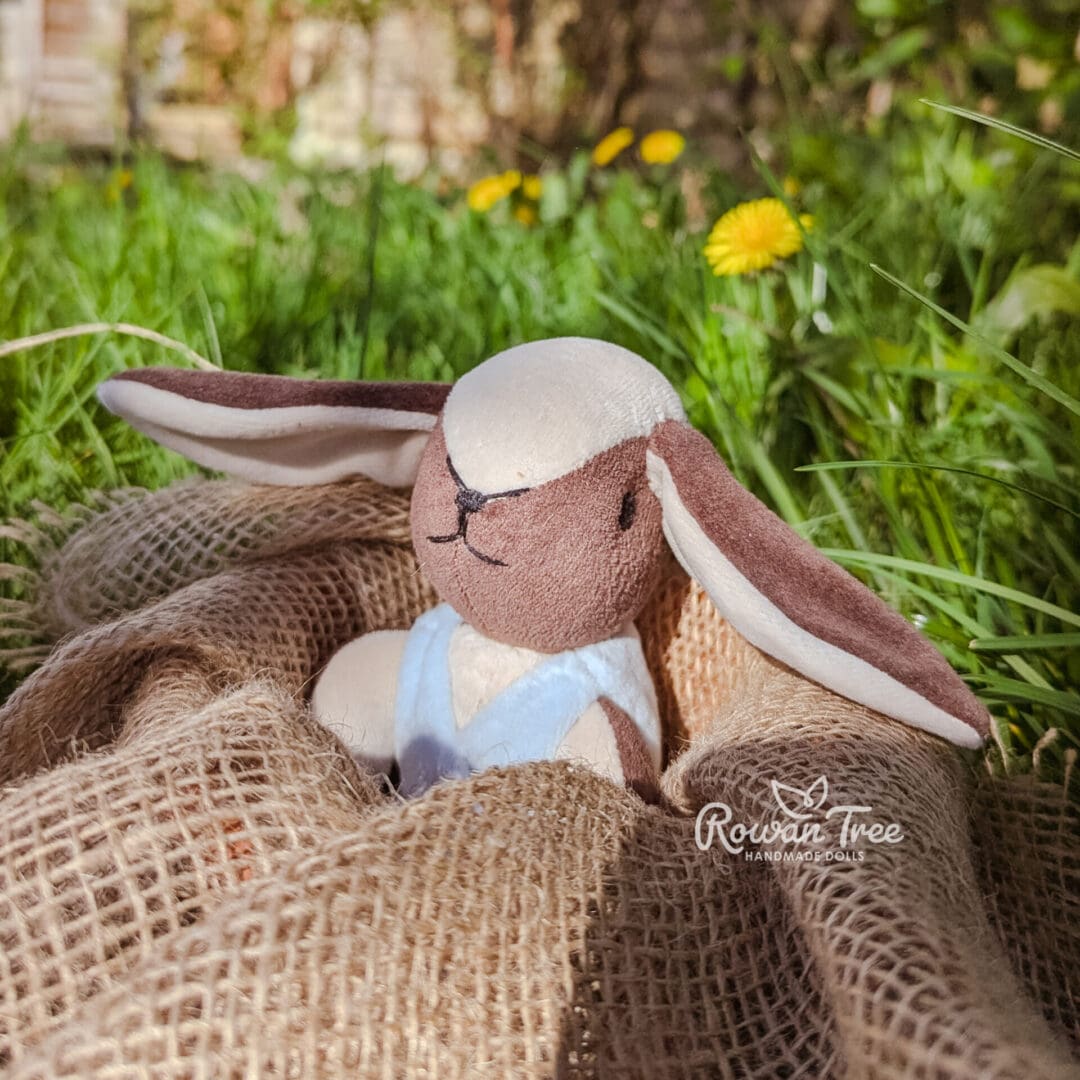 Handmade chocolate velveteen bunny - Image 3