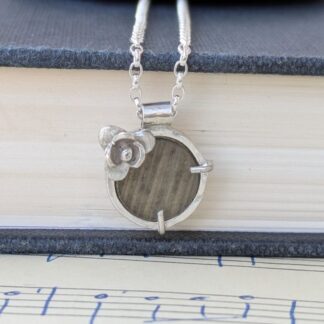Sterling silver labradorite necklace