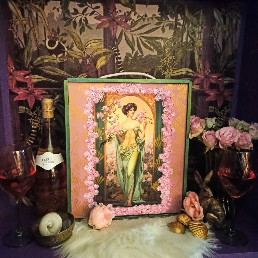 Art Nouveau Bespoke Wine Box - Image 7