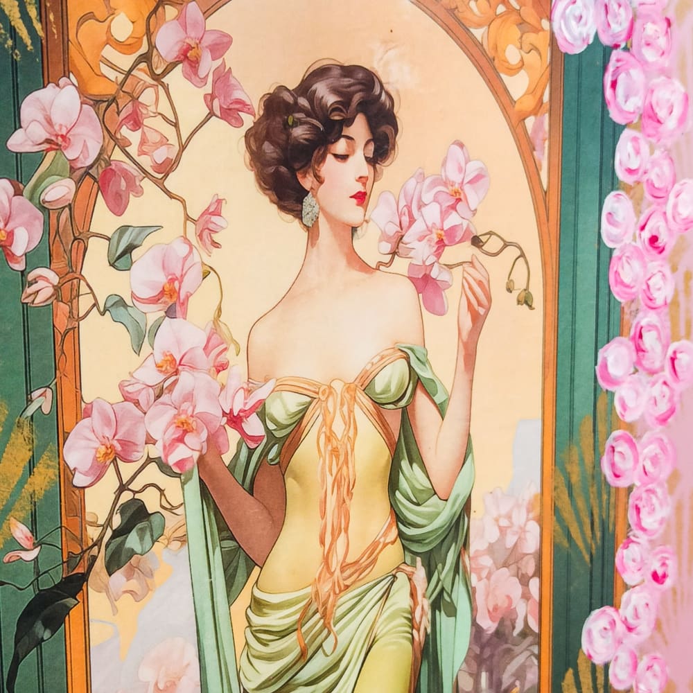 Art Nouveau Bespoke Wine Box - Image 4