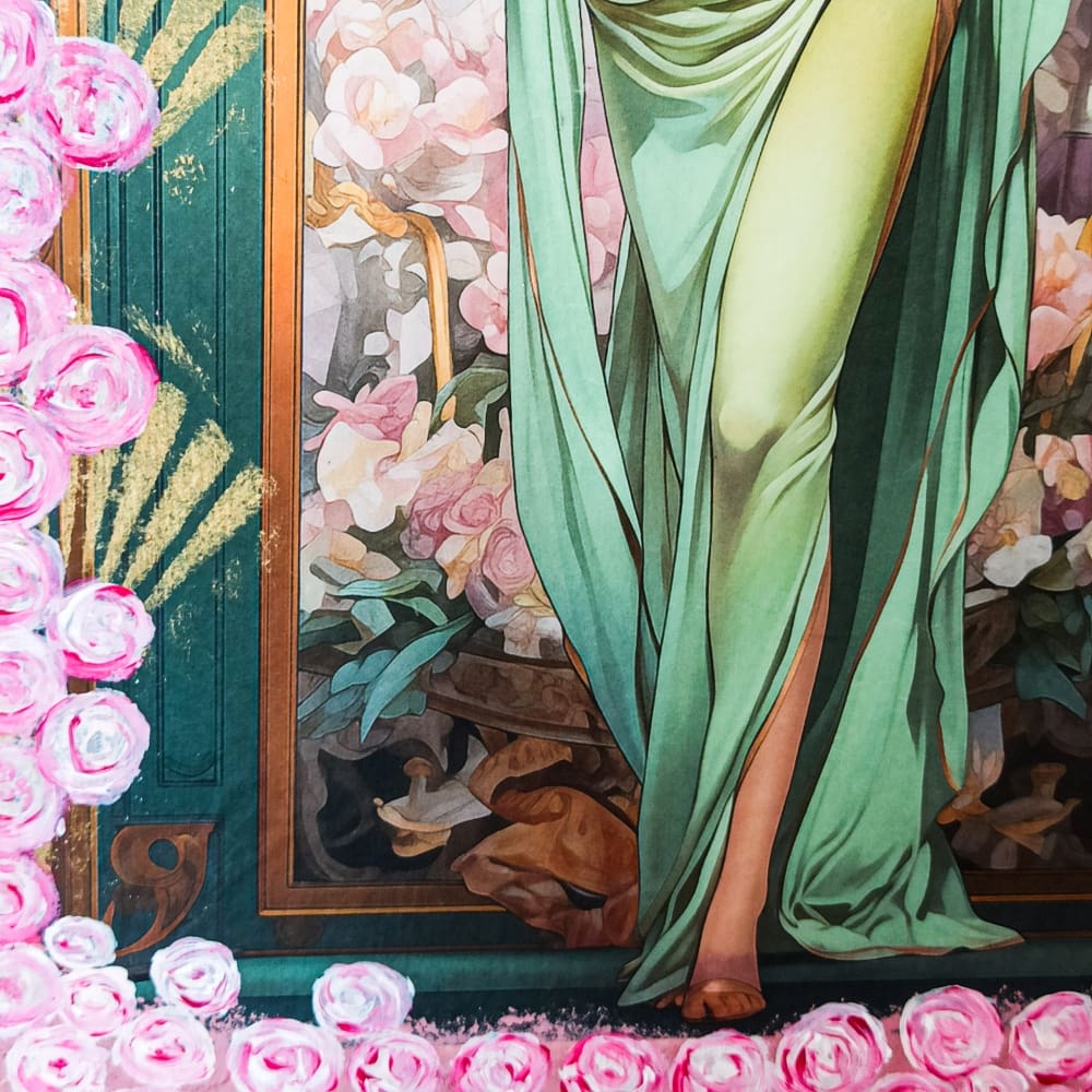 Art Nouveau Bespoke Wine Box - Image 5