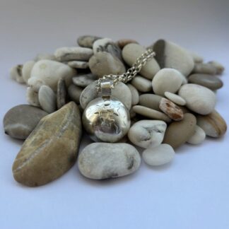 Sterling silver handmade Universe and stars pendant