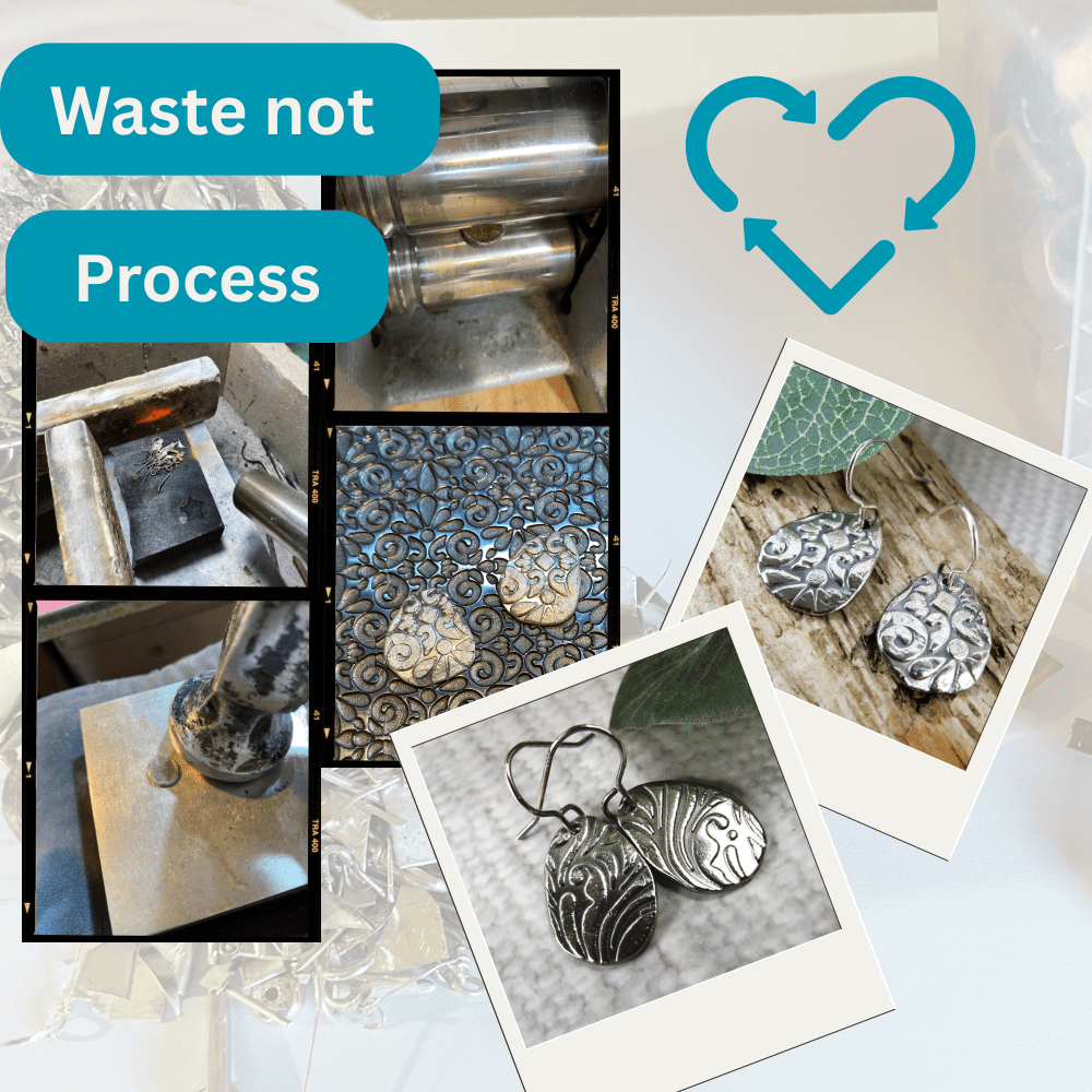 collage recycling silver