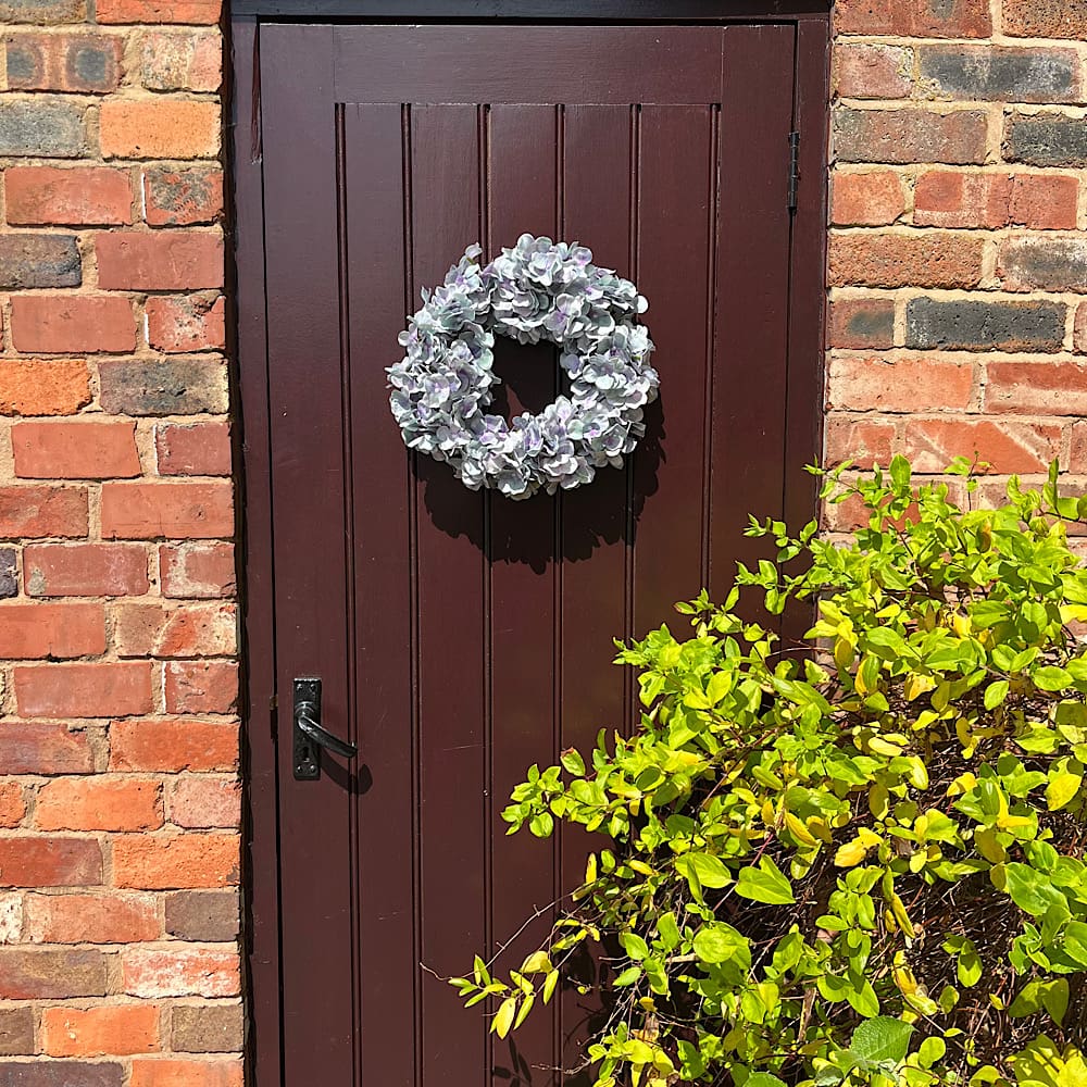 Hydrangea front door wreath - Image 5
