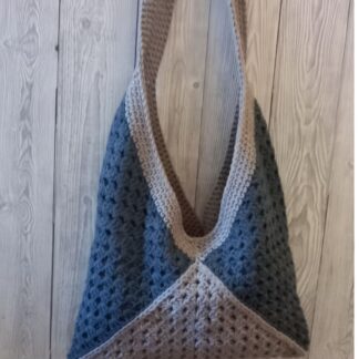 Denim Blue Crochet Bag