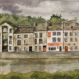 Original watercolour - St George’s Quay, Lancaster by Lidia Ranns