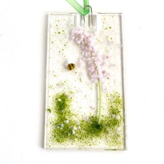 Pink flower suncatcher