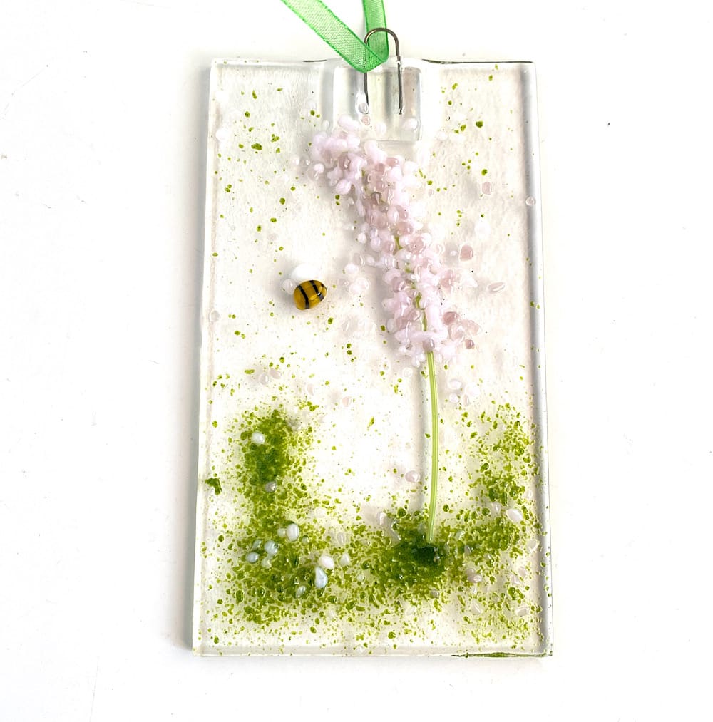 Pink flower suncatcher
