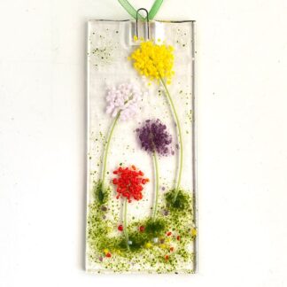 Colourful flower sun catcher