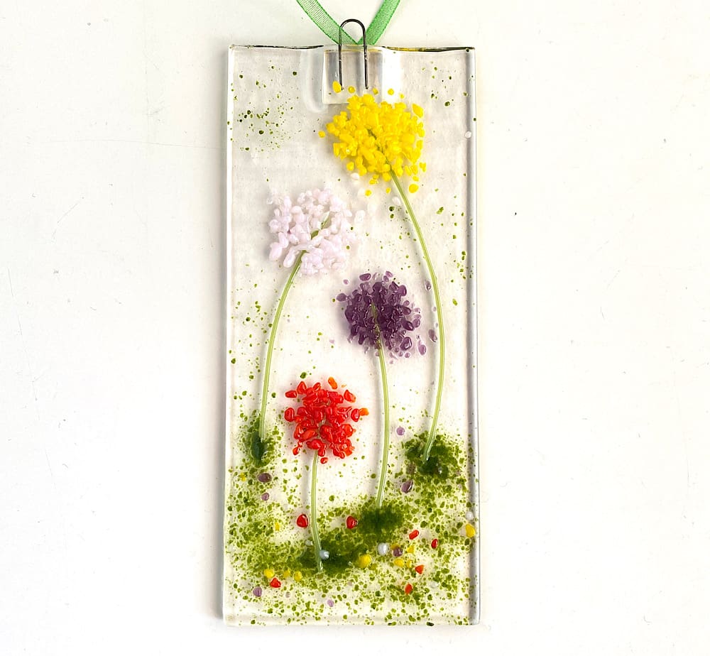 Colourful flower sun catcher