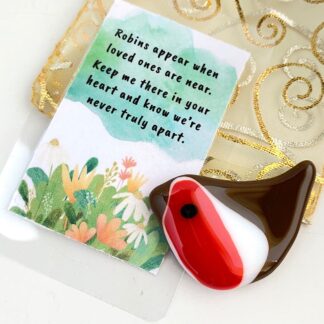 ‘Robins appear’ mini robin