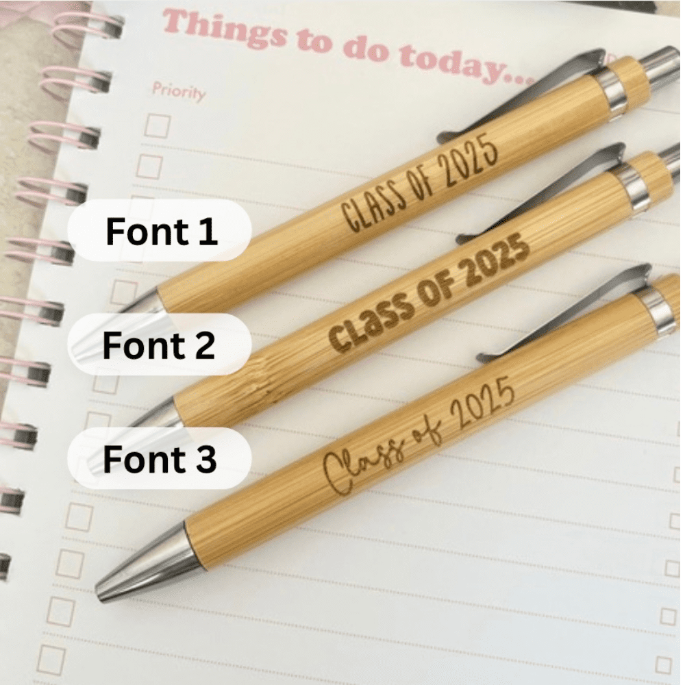 Year 6 personalised student pens – class present idea