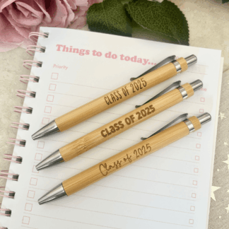 Personalised pen with Class of 2025 engraving for end of term gifts