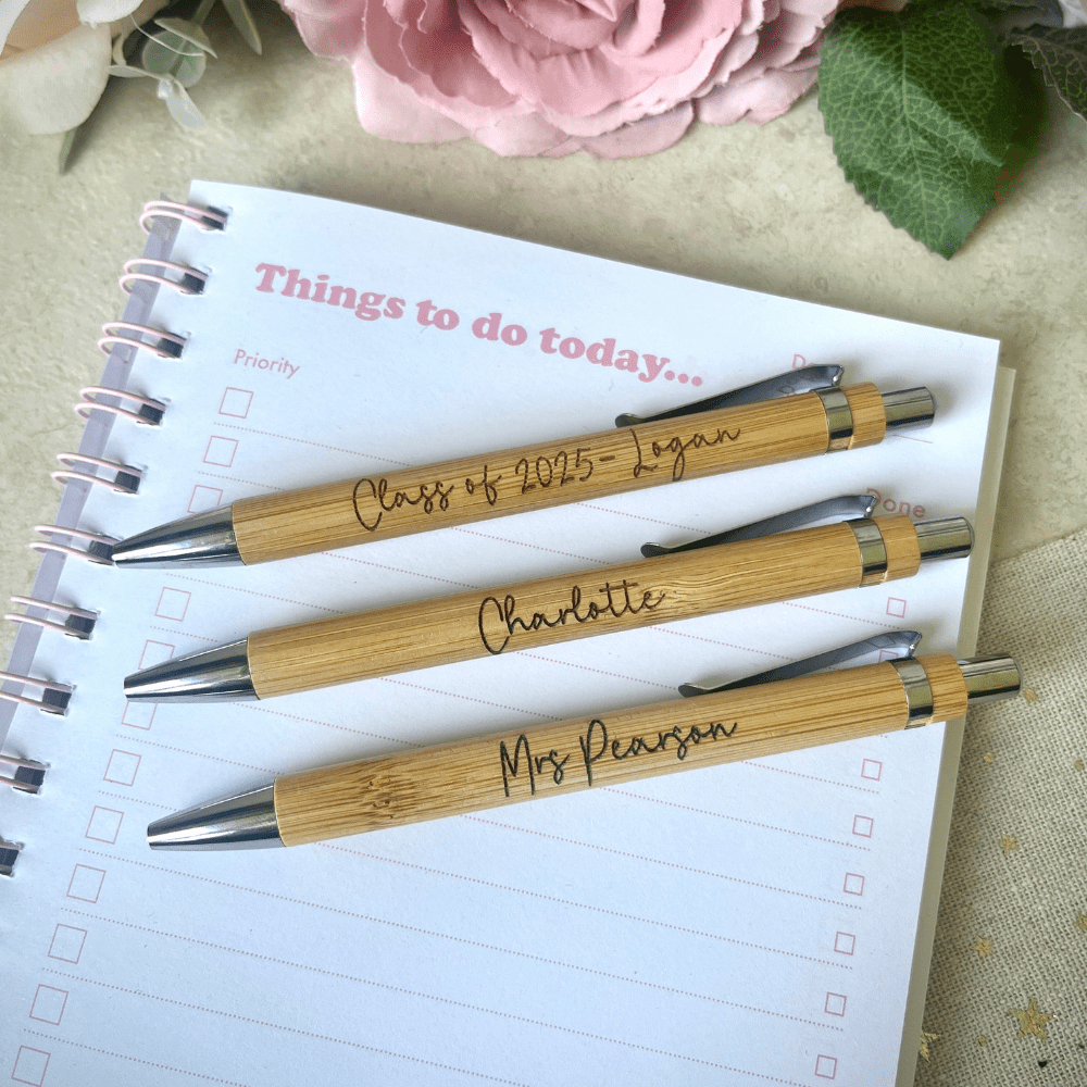 Bulk personalised pens for Year 6 school leavers – custom end of term gift