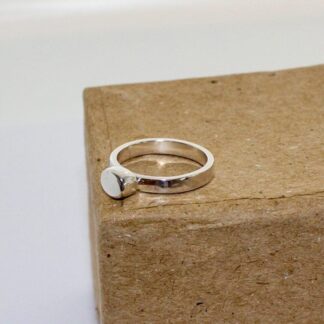 Sterling silver nugget ring
