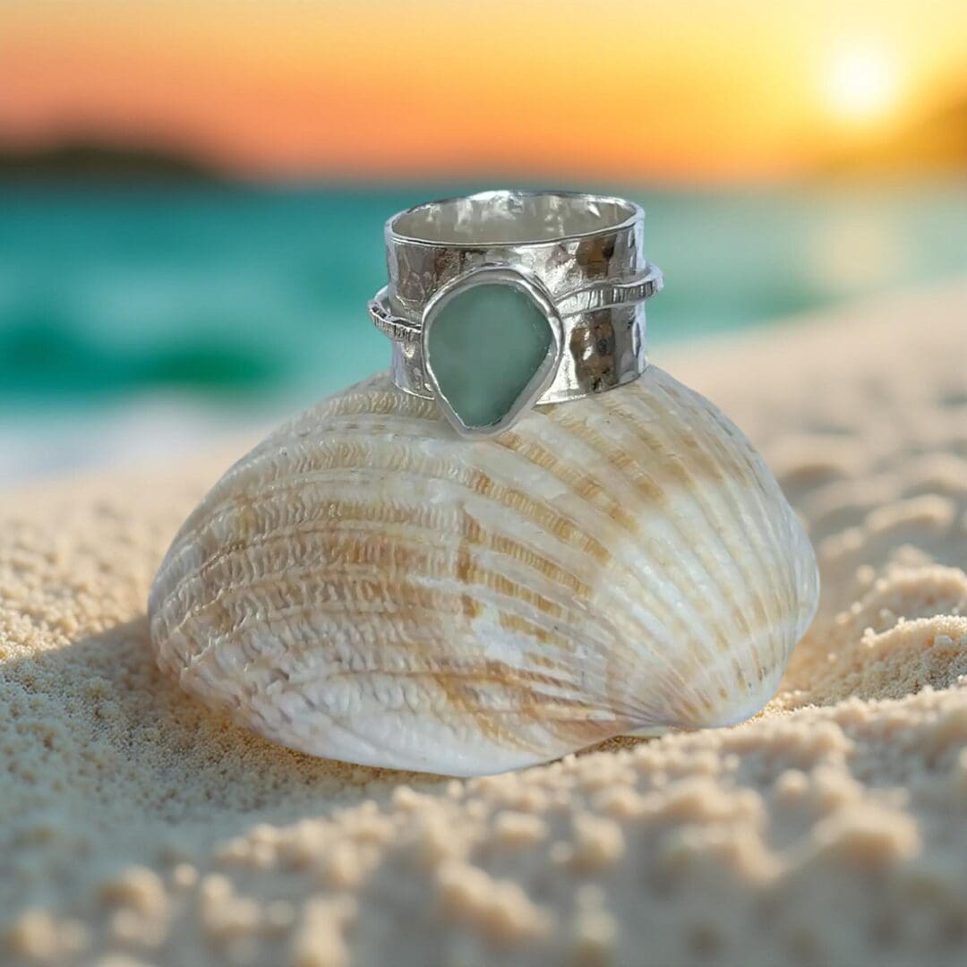 Coastal Sea Glass Ring - Image 4