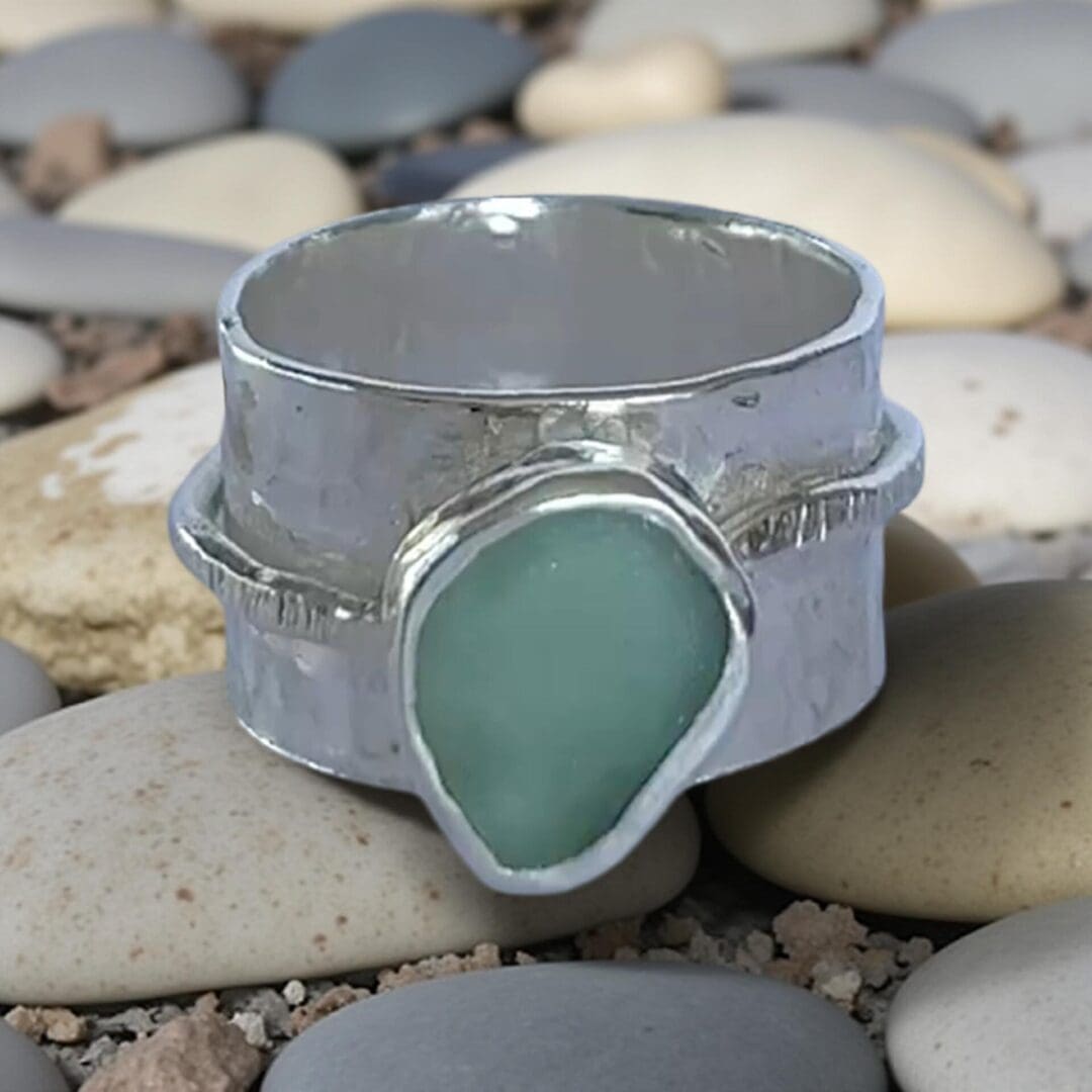 Coastal Sea Glass Ring - Image 3