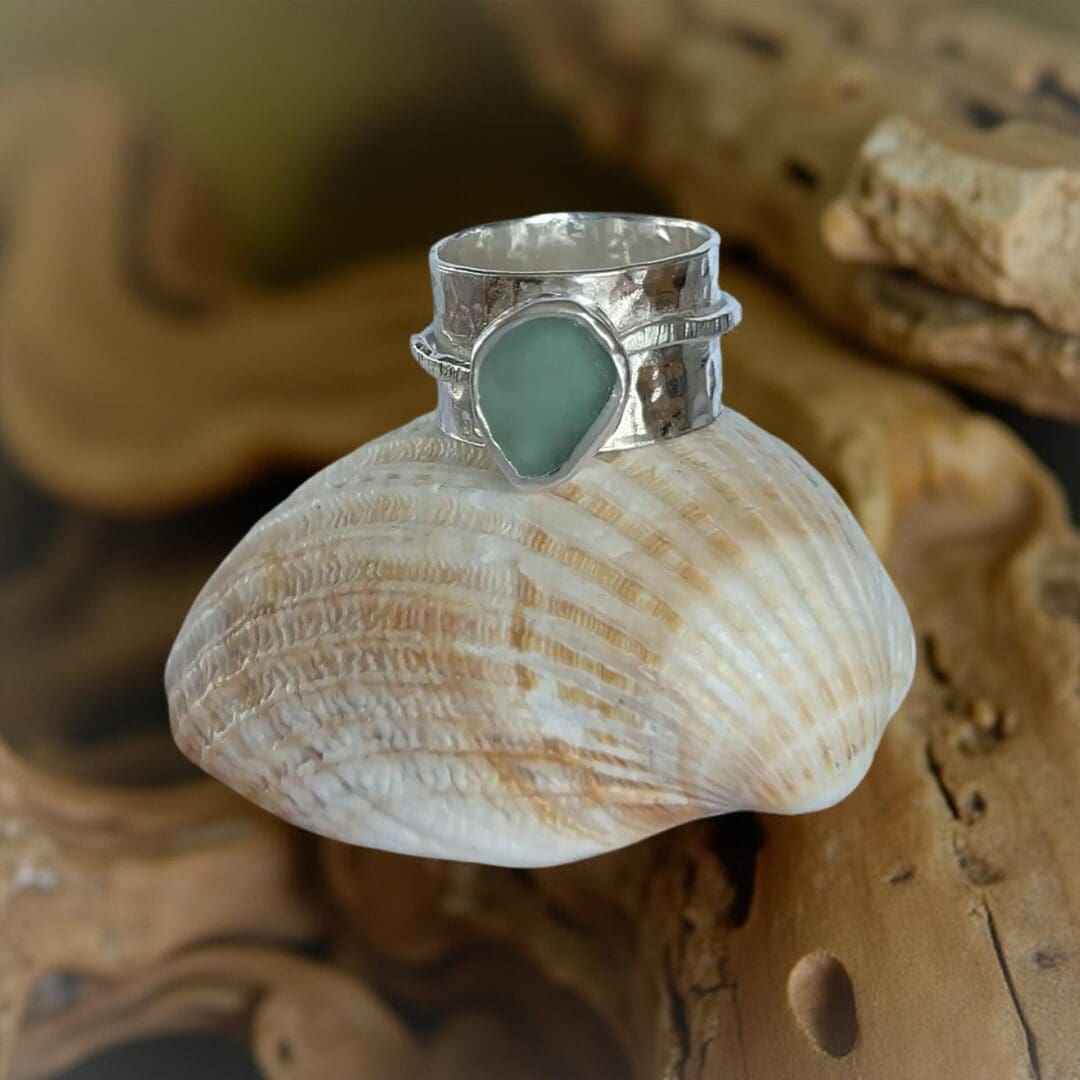 Coastal Sea Glass Ring - Image 2