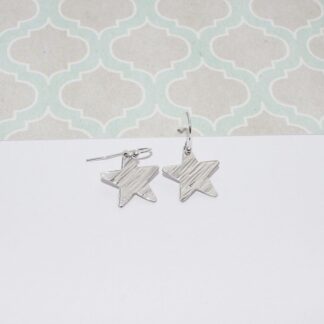 Sterling silver star earrings