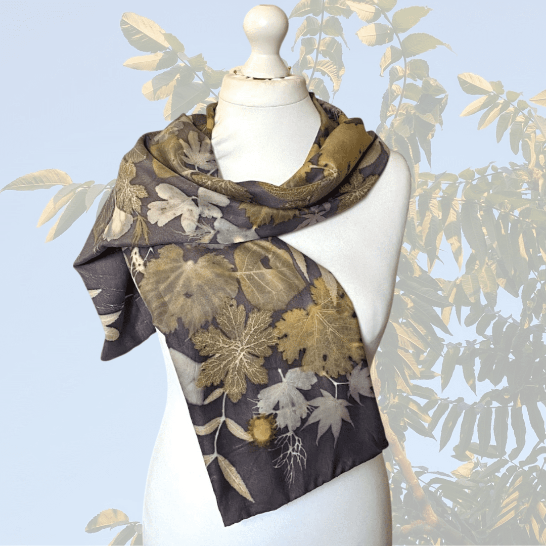 Midnight-Bamboo-silk-satin-scarf-marian-may-textile-art