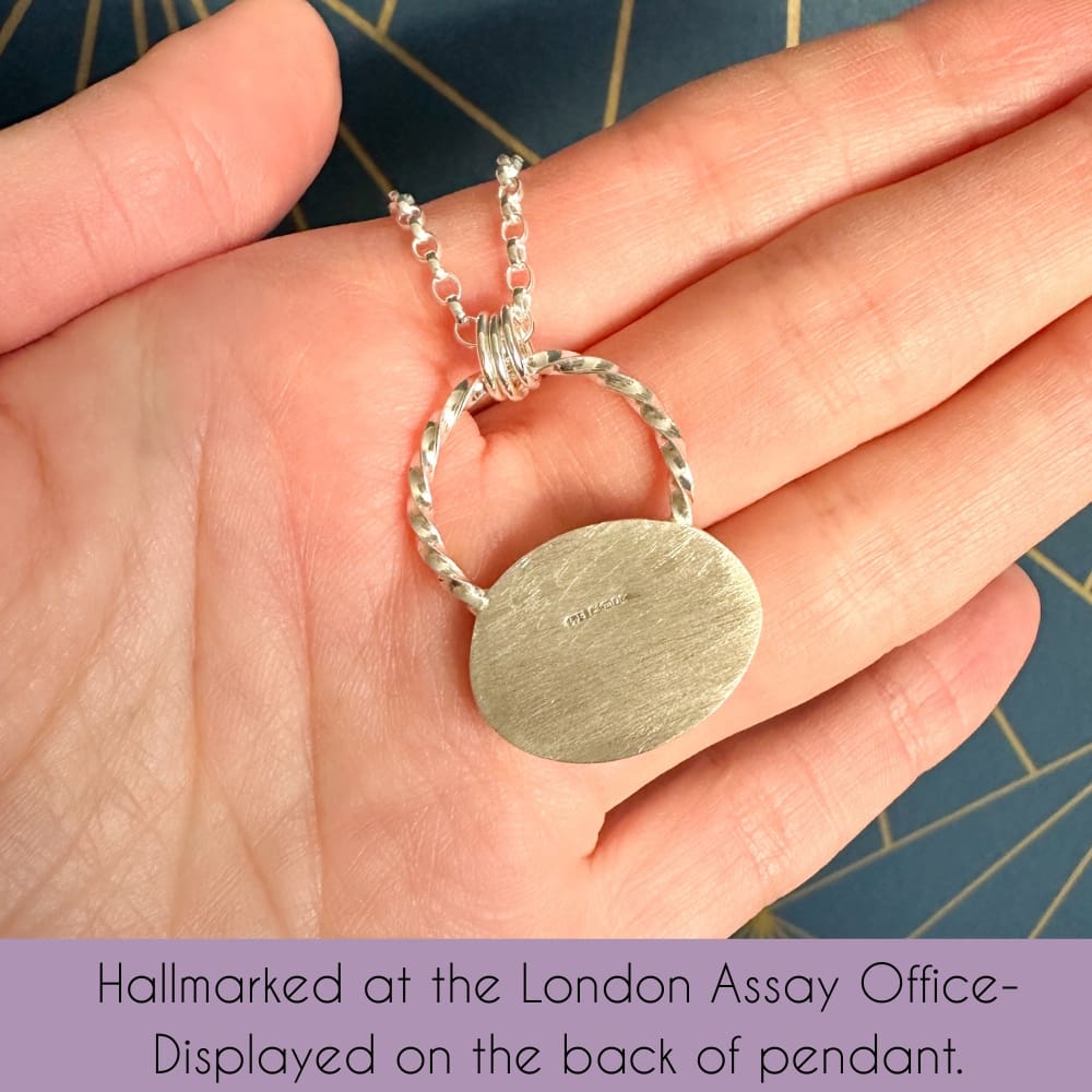 Beach inspired Trollite Gemstone Handmade Silver Necklace - Image 8