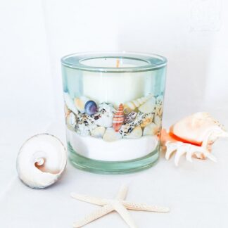 Luxury Blue Sea Ocean Soy and Gel Scented Ocean Candle (Large)