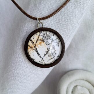 Wooden pendant necklace- Fragments of Nature collection