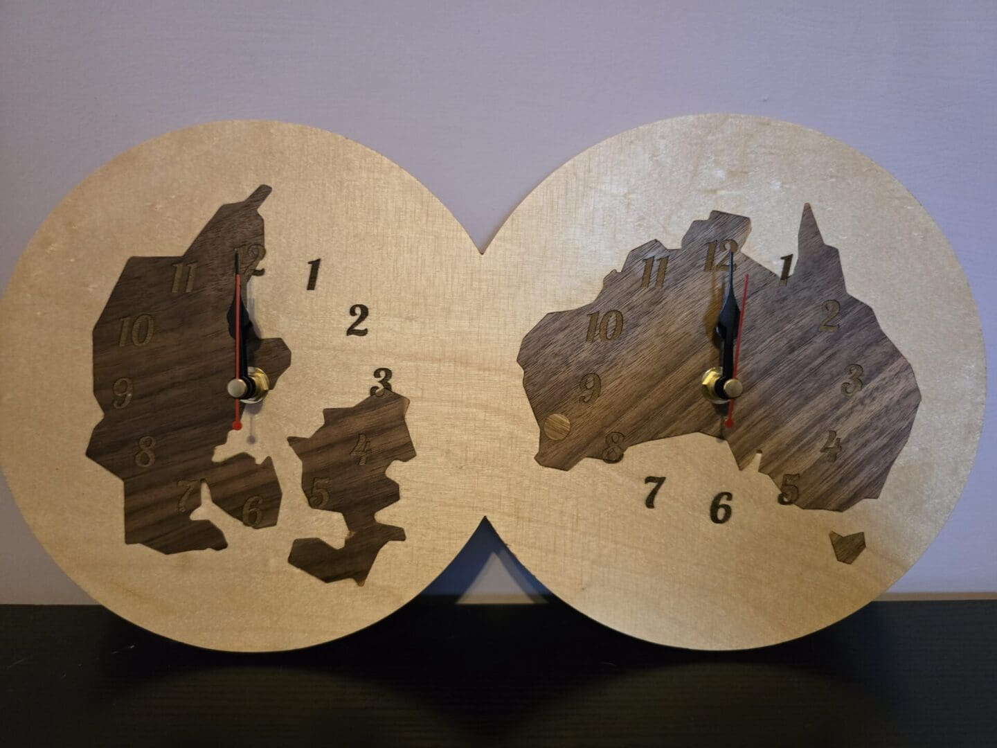 Custom Dual Time Zone Wall Clock with Country Choice - Image 7