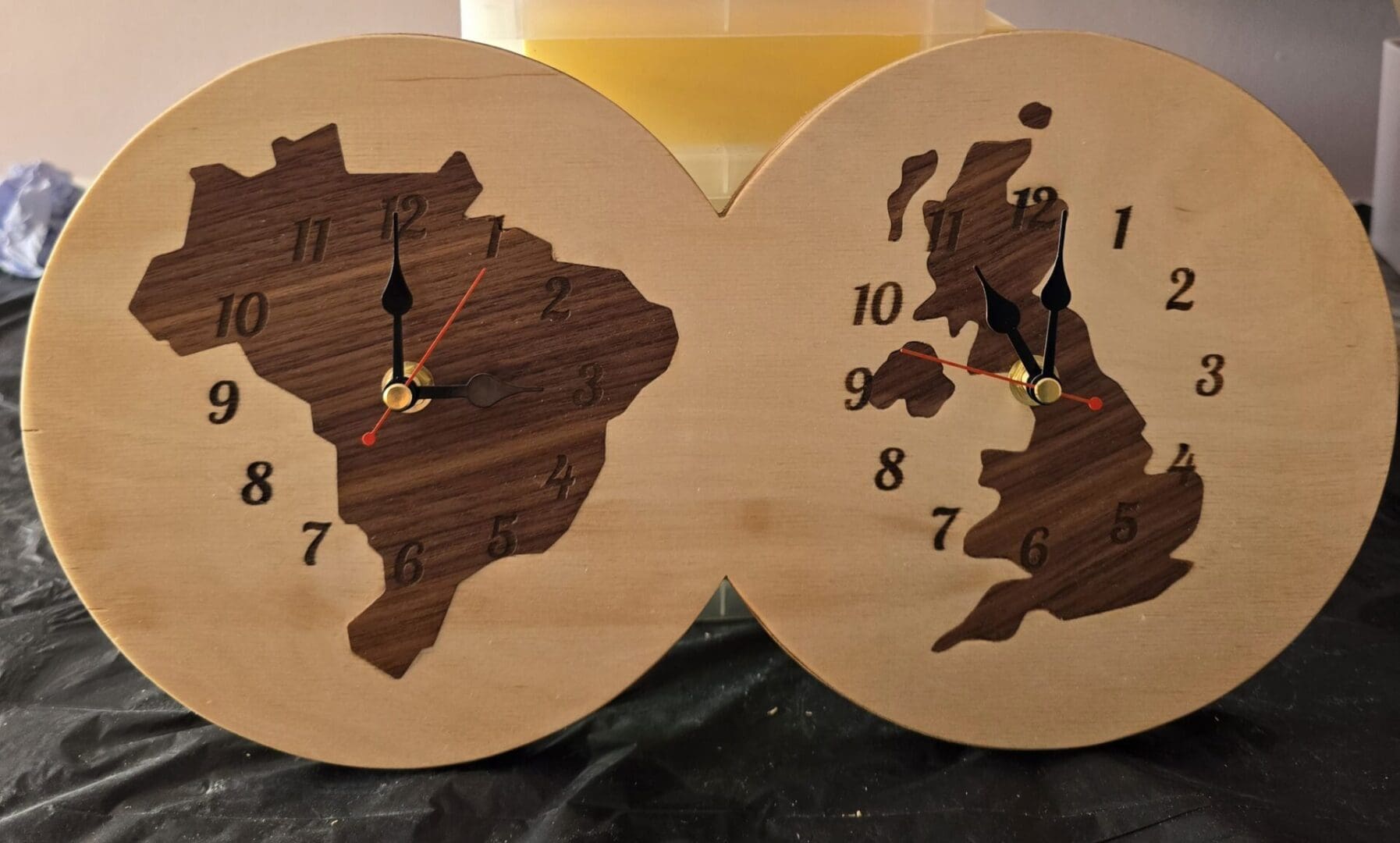 Custom Dual Time Zone Wall Clock with Country Choice - Image 9