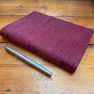 A5 handstitched Cork Journal with plain paper