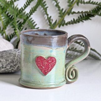 Green-Ceramic-Handmade-Mug-with-Red-Heart-UK