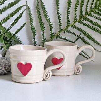 Red-Heart-Ceramic-Handmade-Mugs-White-Stoneware-UK