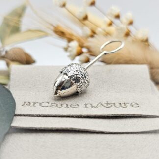 Handmade Sterling Silver Keepsake Acorn Pendant with Hidden Ashes Compartment