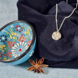 Fine Silver Flower Pendant