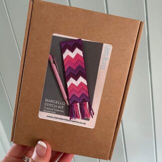 DIY Bargello Stitch Bookmark Kit – Simple Needlepoint Craft for Beginners, adults and kids