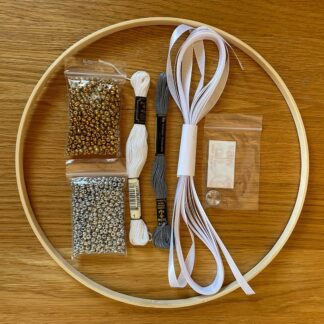 Beaded Dream Catcher DIY Kit – Relaxing Boho Craft for Adults - White Craft Kit