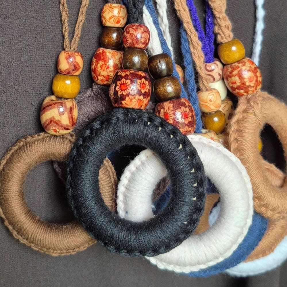 boho beaded pendants