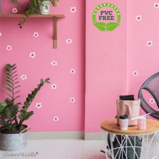 Cherry blossom fabric wall stickers