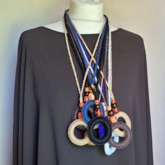 handmade boho beaded pendants