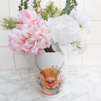 Highland Cow Vase
