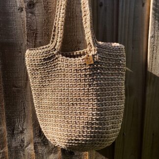 Cappucino Crochet Shoulder Bag
