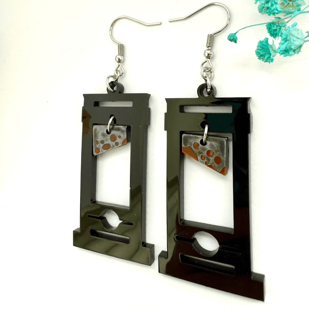 Guillotine Statement Earrings - Image 5