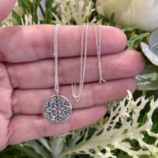 Fine Silver Snowflake Pendant