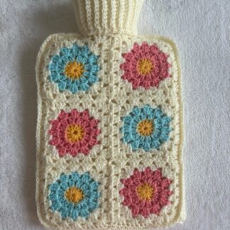 Hot Water Bottle Cover with a Hot Water Bottle